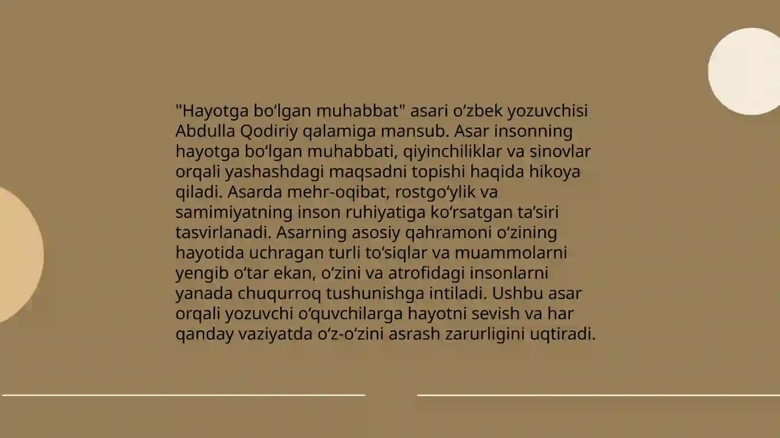 Hayotga bo‘lgan muhabbat Jek London asari 4