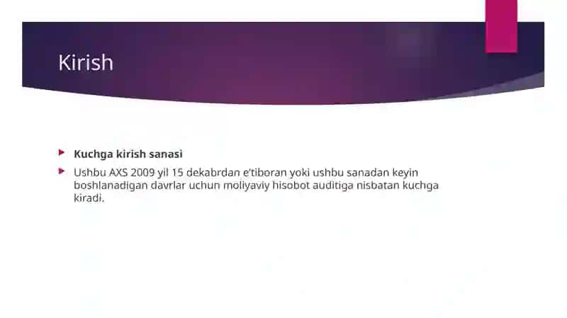 BAHOLANGAN RISKLARGA JAVOBAN AUDITORNING HARAKATLARI 4