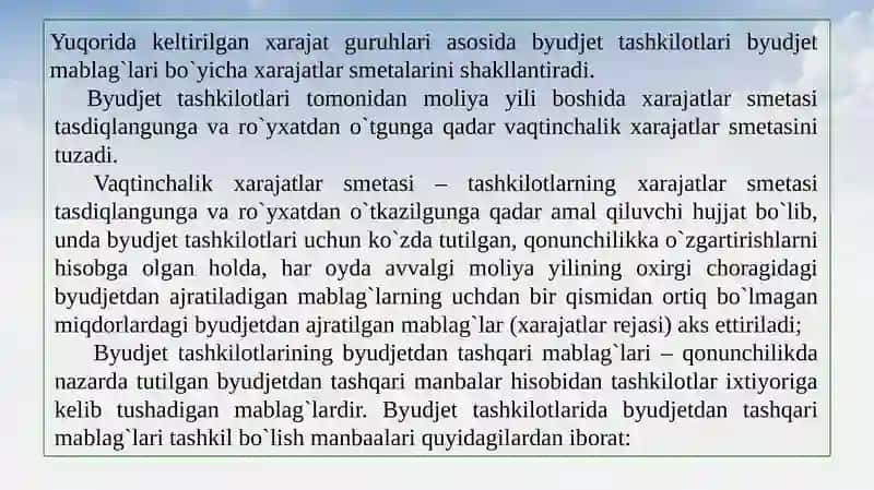 Xarajatlar Smetasi 4
