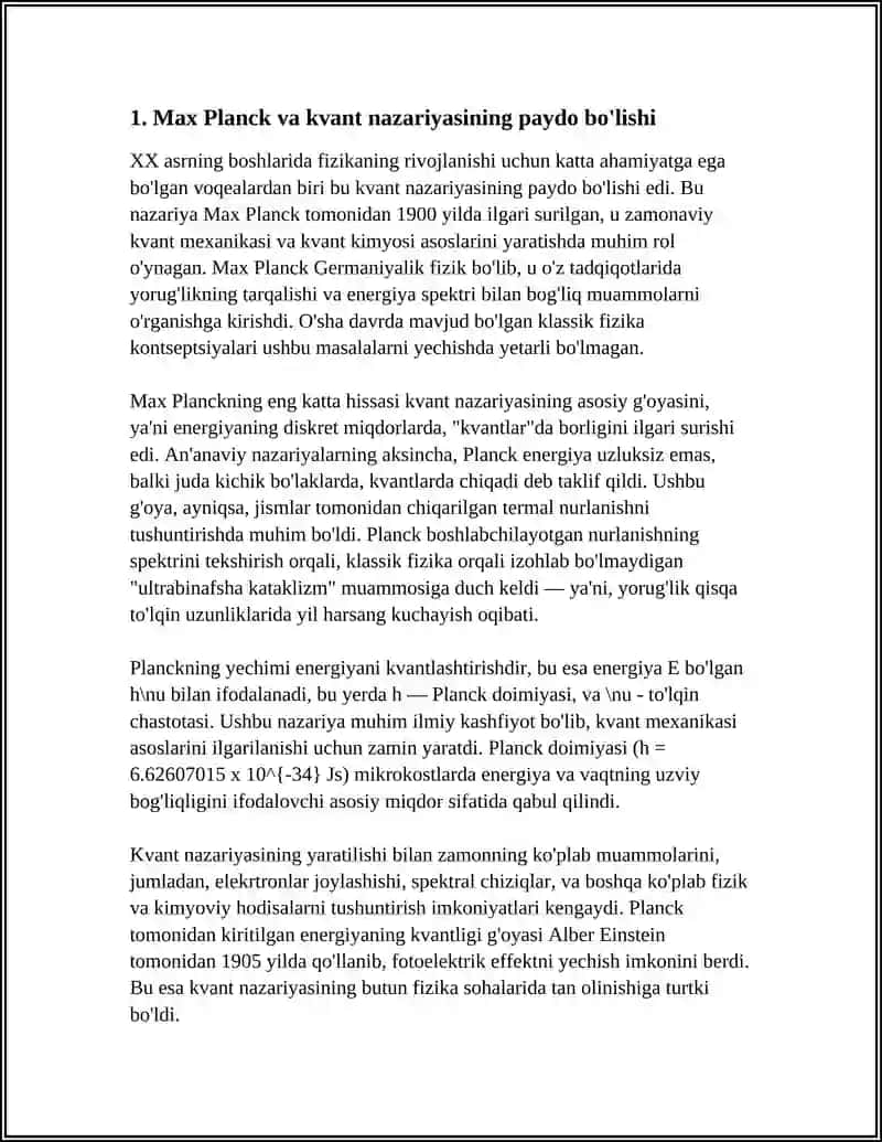 XX ASRDA KVANT-MEXANIKA VA KVANT KIMYO.FIZIKAVIY KIMYONING RIVOJLANISH TARIXI 4
