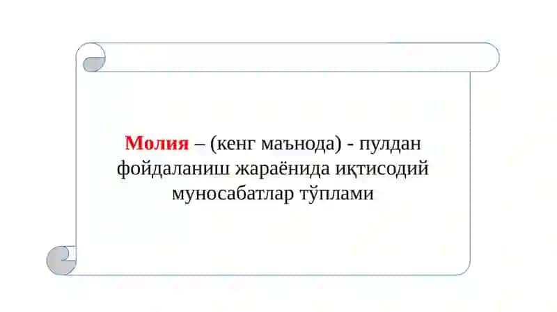 Молия тизими ва молиявий сиёсат 4