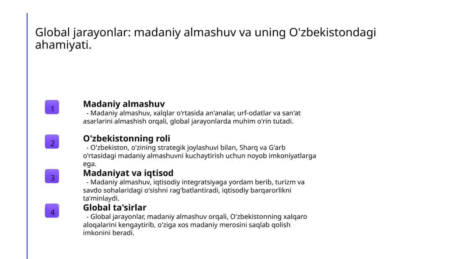 Global jarayonlar: ta'rifi va ahamiyati 4