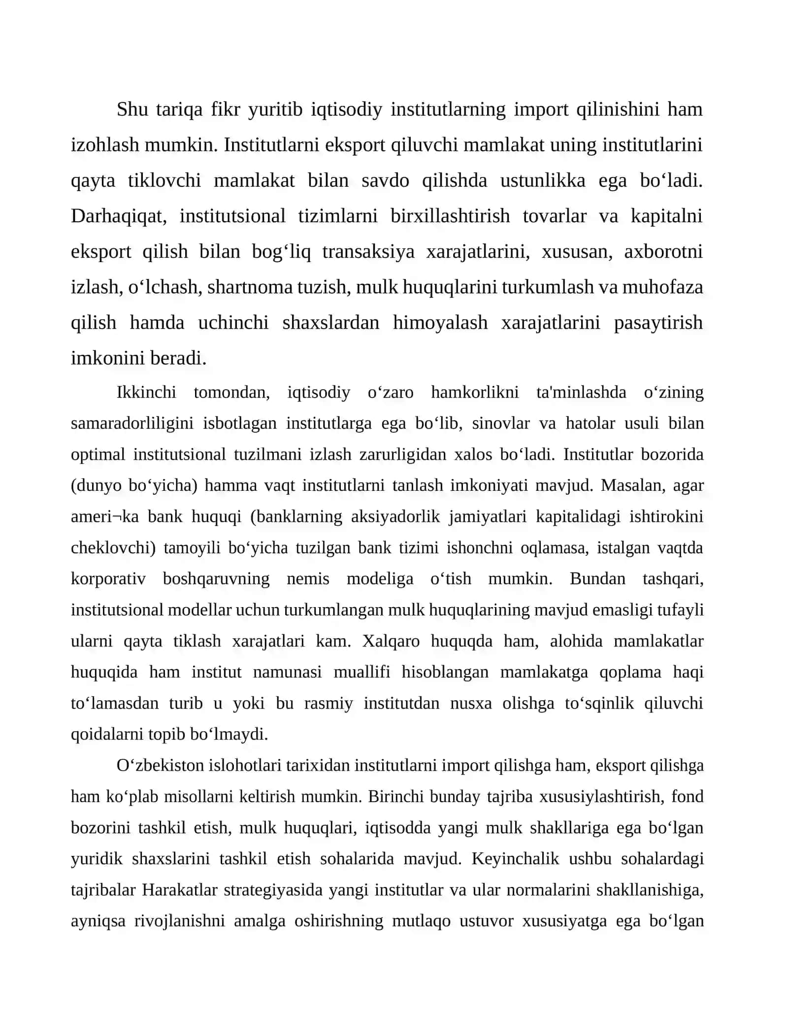 Mamlakatni moderinizatsiya qilish sharoitida institsional islohatlar 4