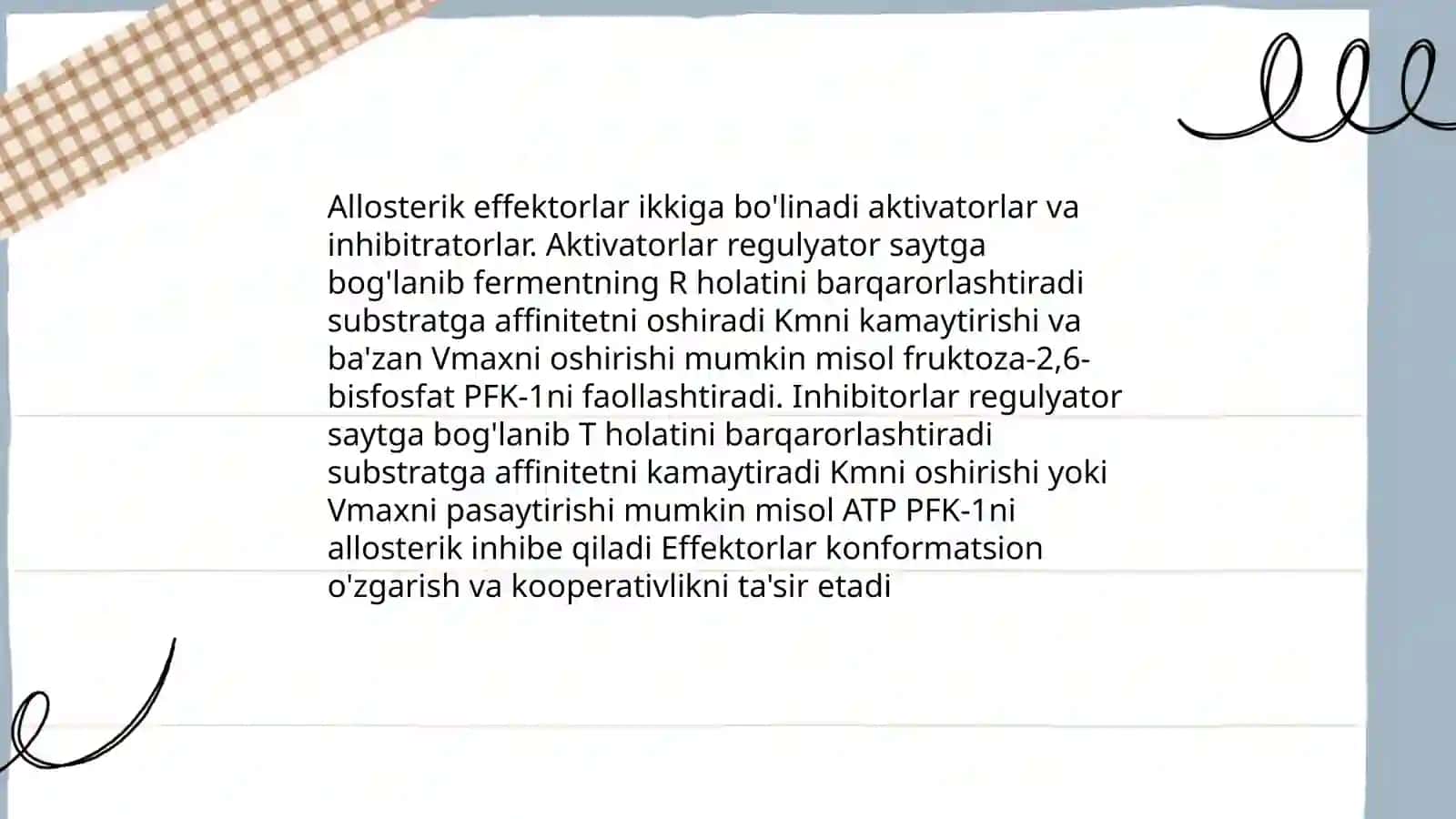 Allosterik boshqarilish 4