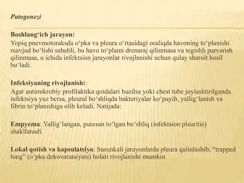 KO’KRAK QAFASI V QORIN BO’SHLIG’I XIRURGIK INFEKSIYASI 4