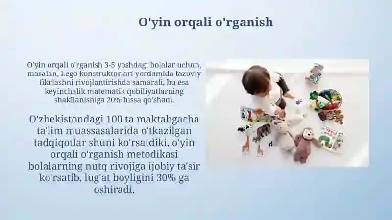 Maktabgacha ta’lim tashkilotlarida ta’lim - tarbiya ishlari 4