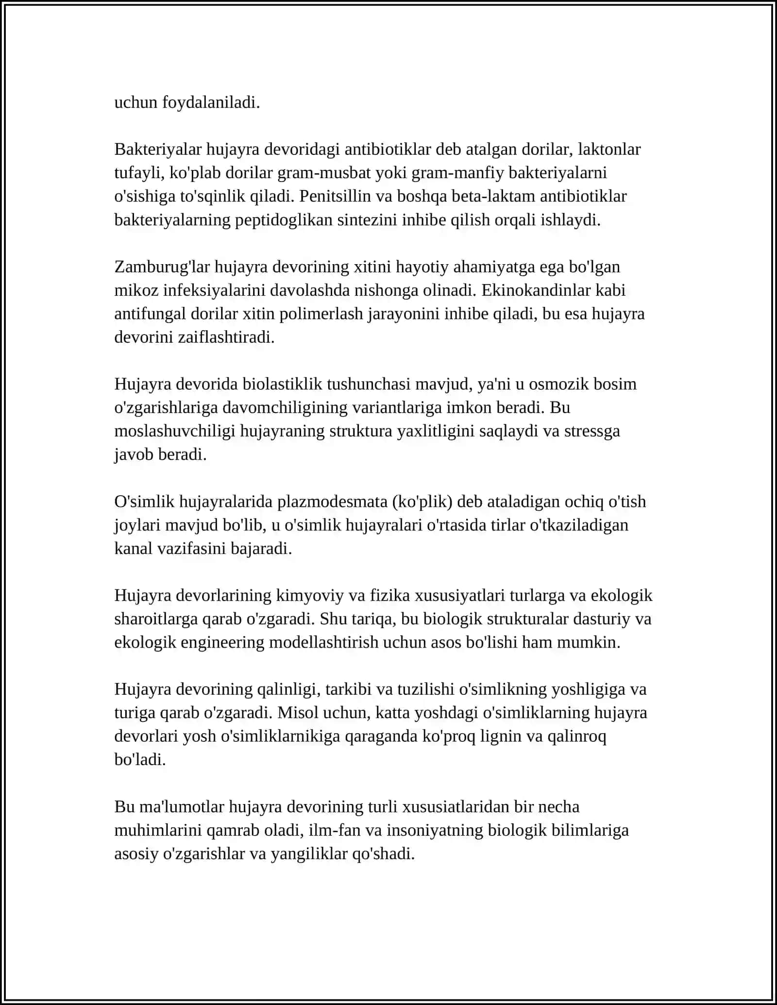 OSIMLIK HUJAYRASINING TUZILISHI 4
