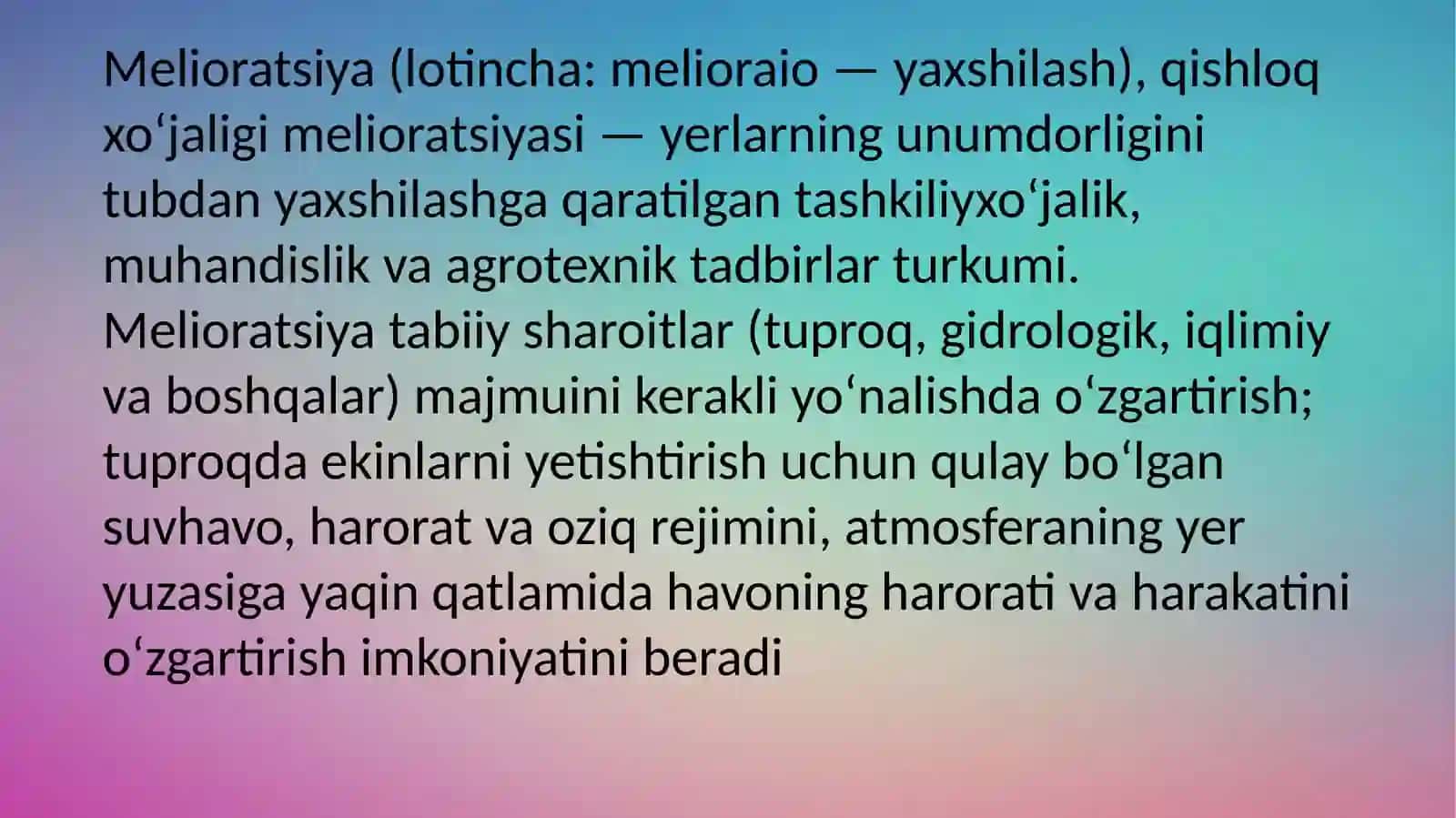 Tuproqshunoslik taʼlim yònalishi 4
