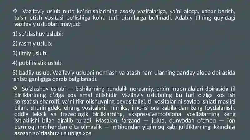 BADIIY USLUB VA UNING XUSUSIYATLARI 4