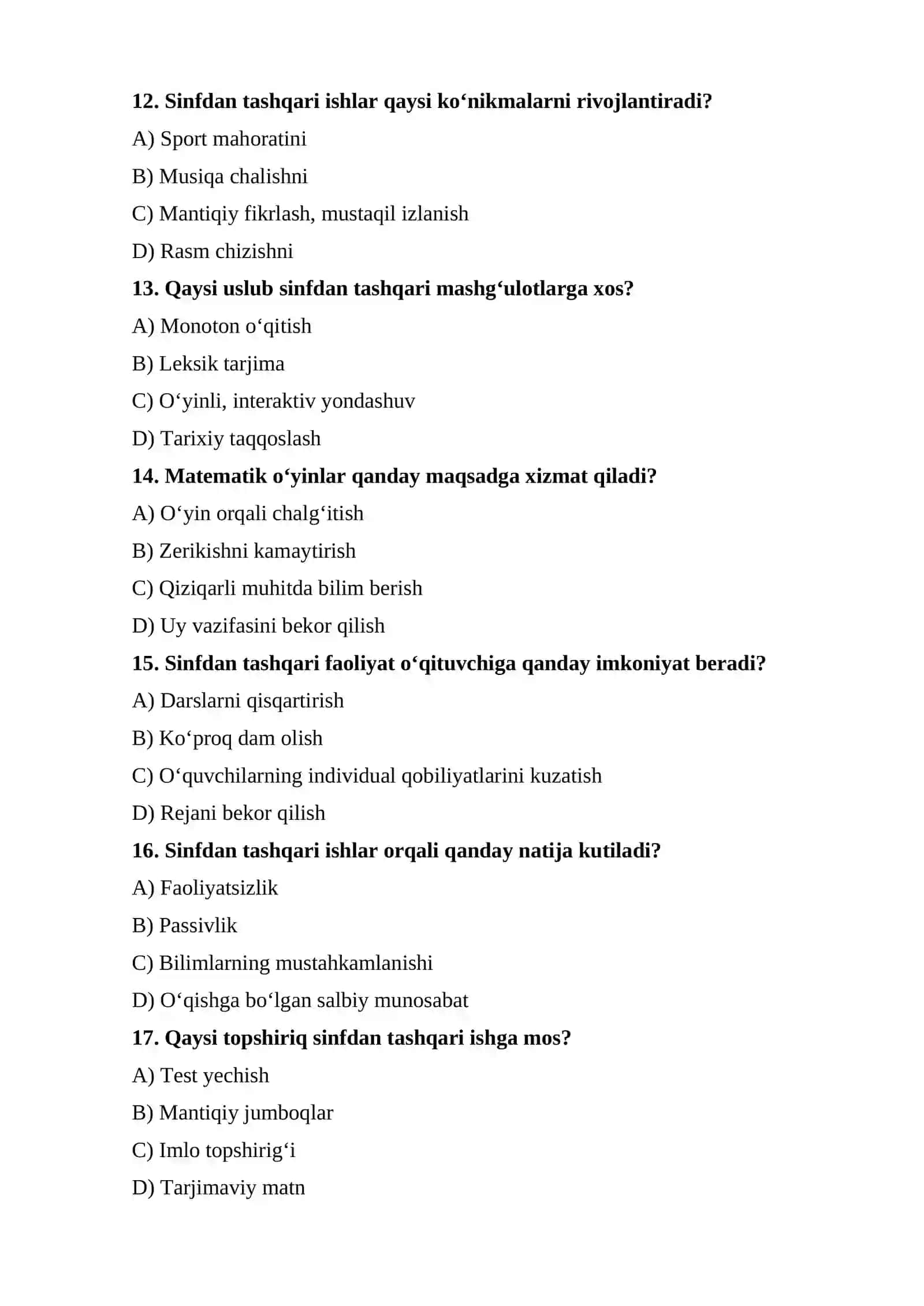 Boshlang‘ich sinflarda matematikadan sinfdan tashqari ishlarni tashkil etish 4