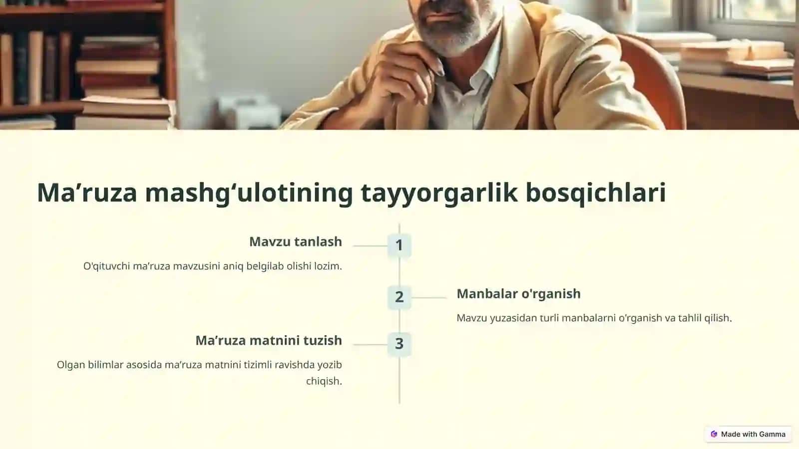 Maʼruza mashgʻuloti va uning mazmuni 4