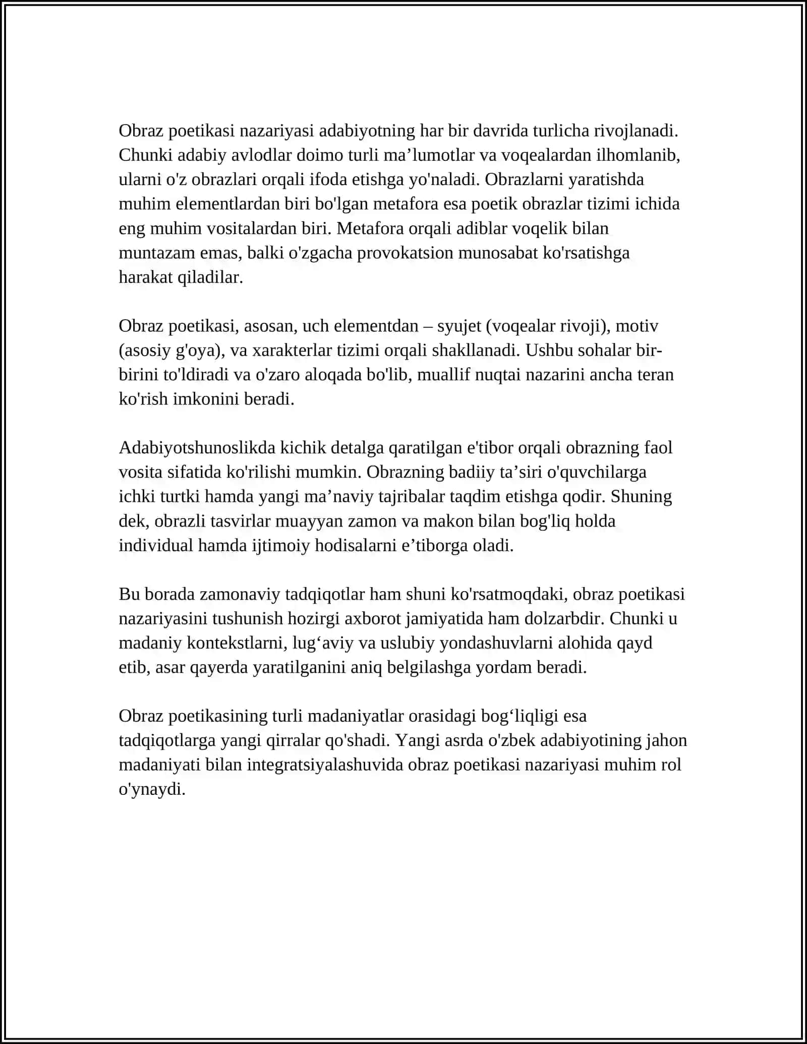 OBRAZ POETIKASI TAHLILI 4