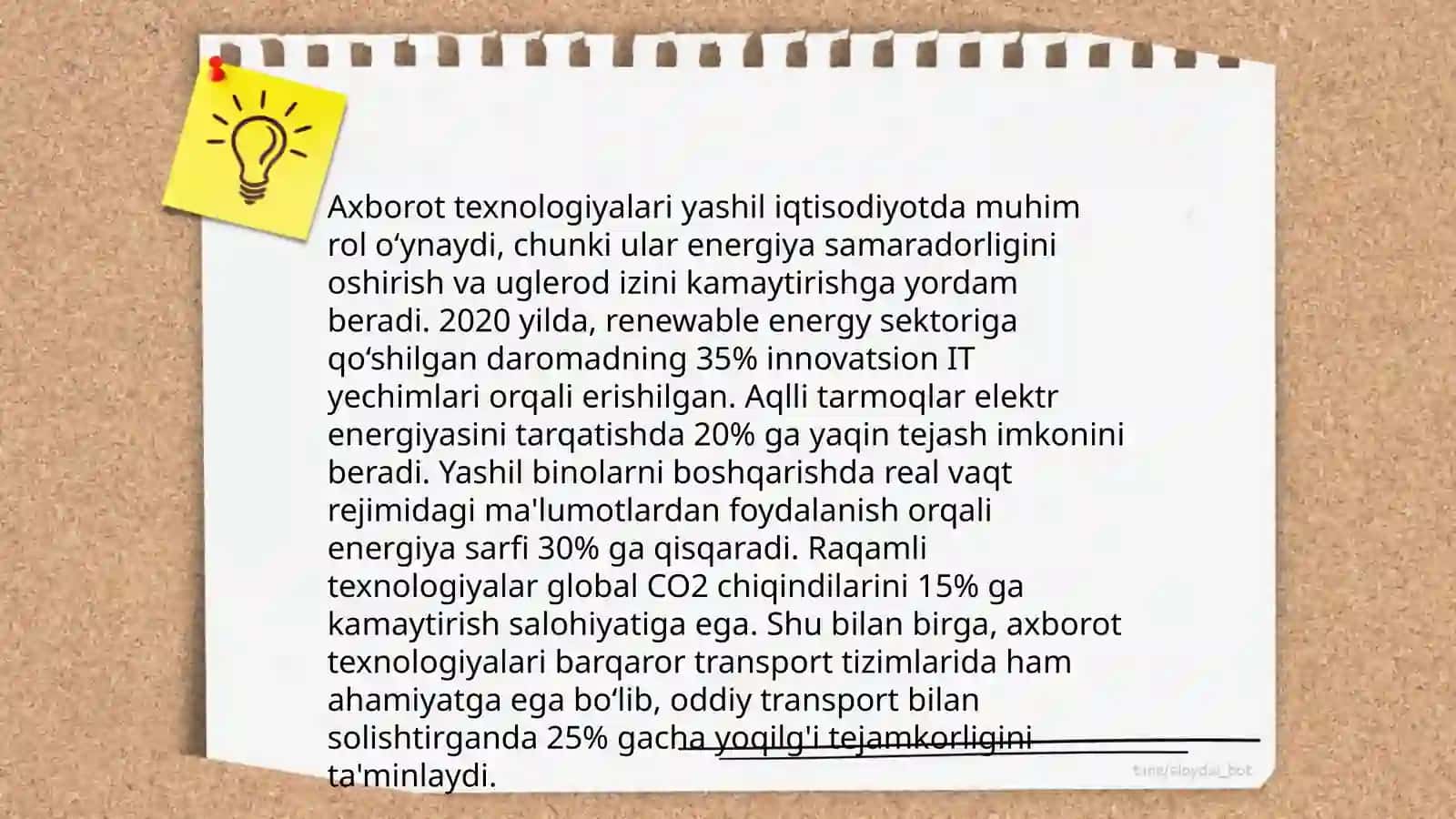 Yashil iktisodiyotning axborot resurslari va yashil iqtisodiyot uchun inson kapitalining rivojlanishi 4