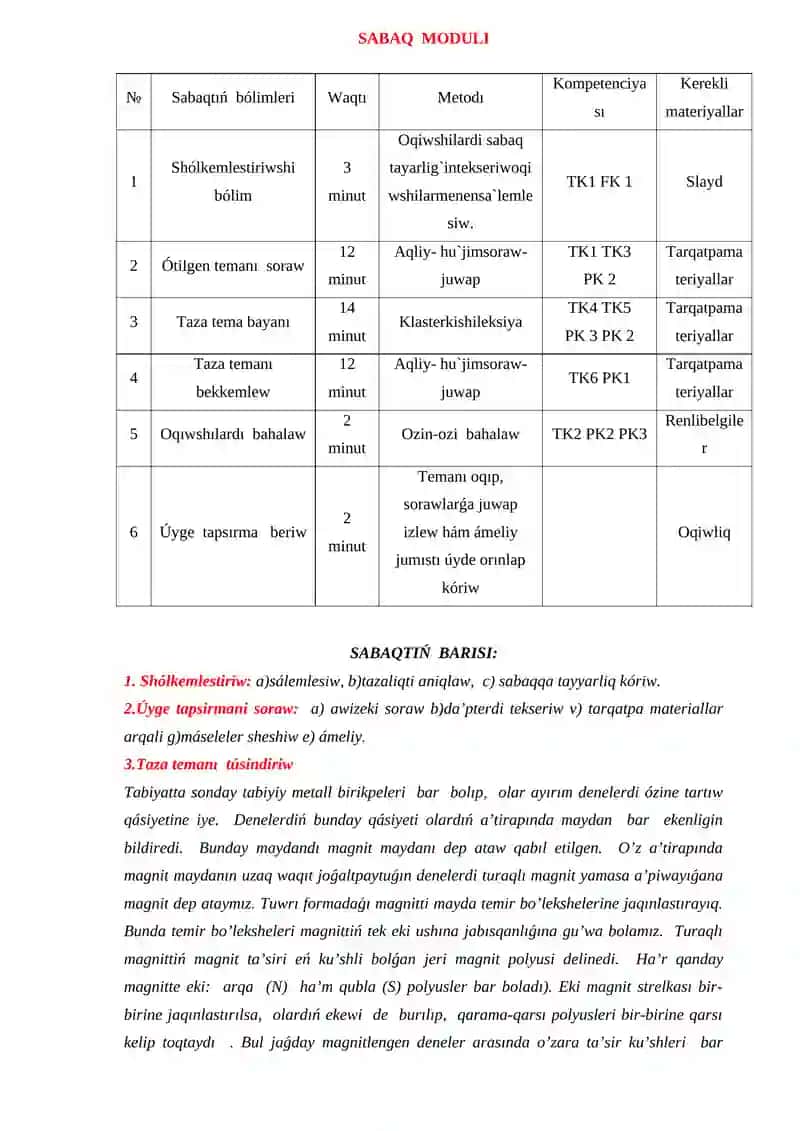 Magnit maydanı. Magnit maydanın sıpatlawshı shamalar 4