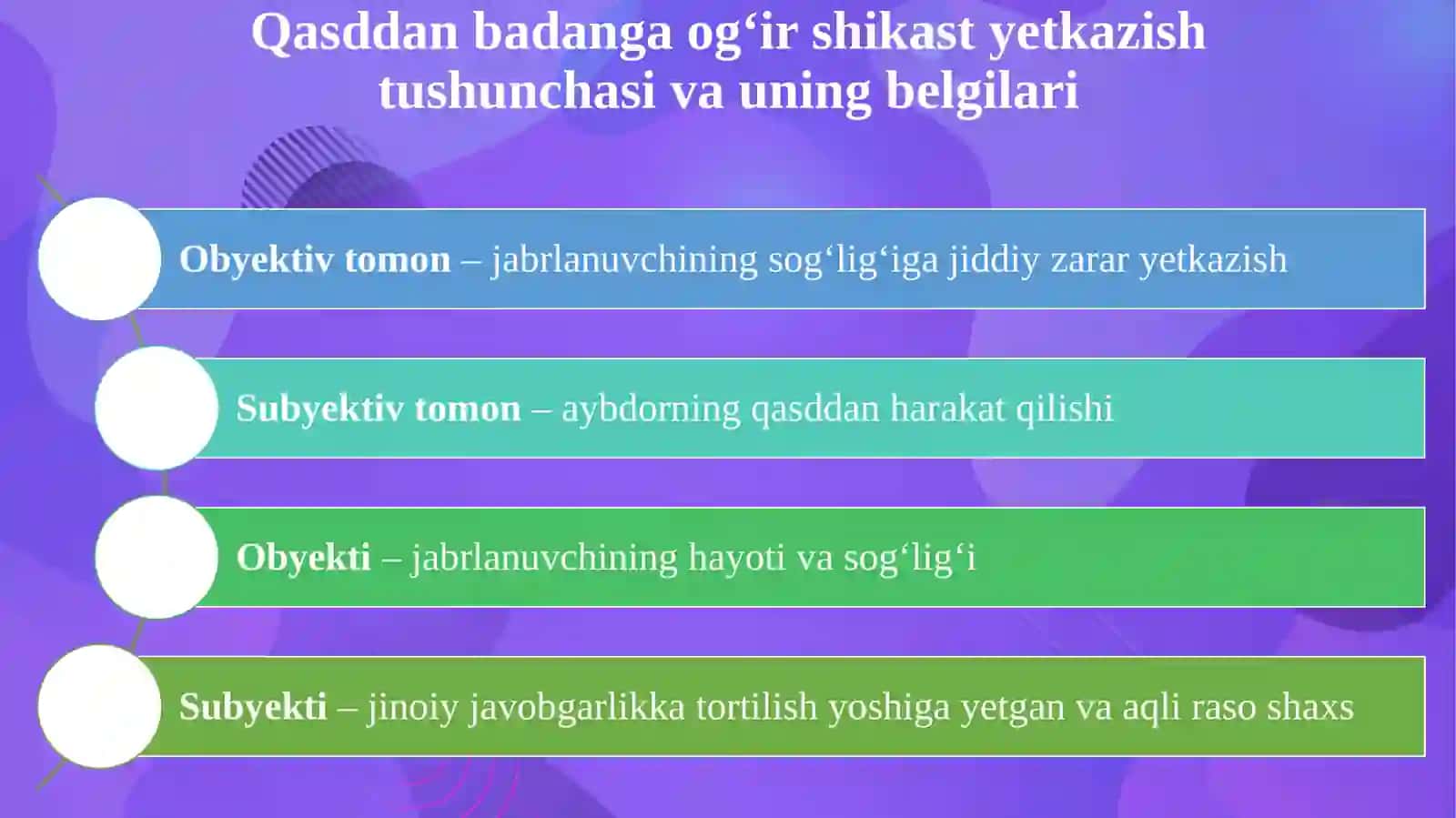 Sog‘liqqa qarshi jinoyatlar huquqiy tahlili 4