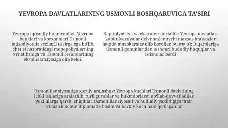 Xix Asr Oxiri —Xx Asr Boshlarida Usmonli Davlatining Yarimmustamlakaligi 4