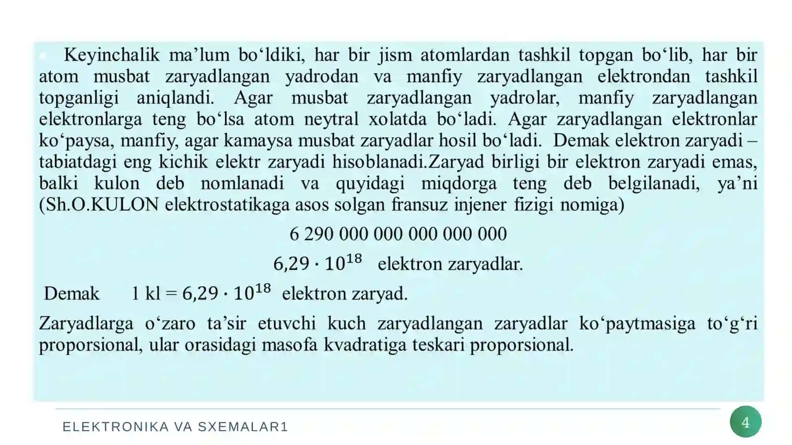 Elektr kattaliklar ularning o’lchash usullari va asboblari 4