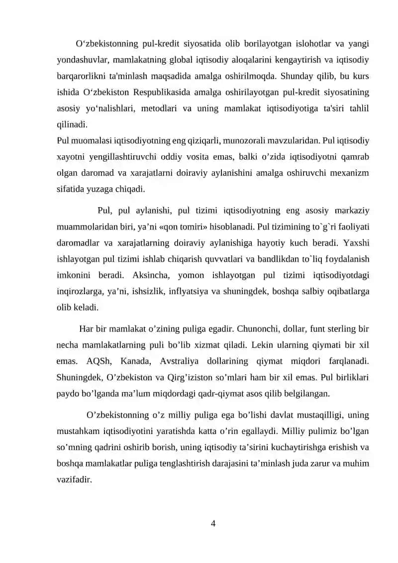 O‘ZBEKISTONDA KREDIT TIZIMINI TASHKIL ETISHNING TAMOYILLARI 4