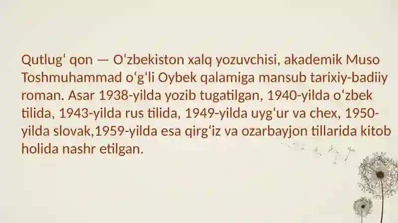 Nasriyasarlarbilanishlash(Oybekning"Qutluĝqon"romanimisolida) 4