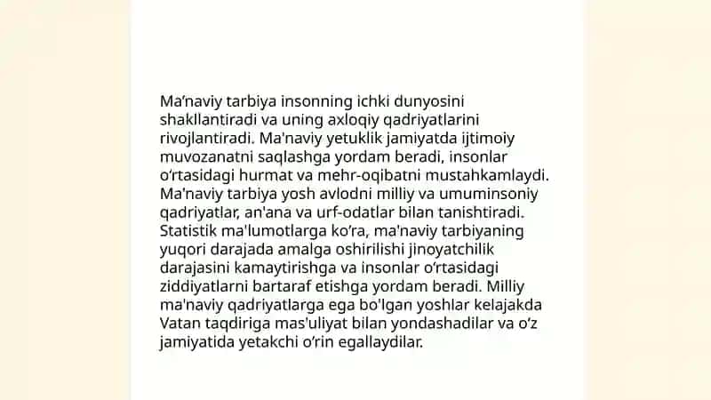 Ma'naviy-axloqiy tarbiya haqida tushuncha.Aqliy tarbiya haqida tushuncha 4