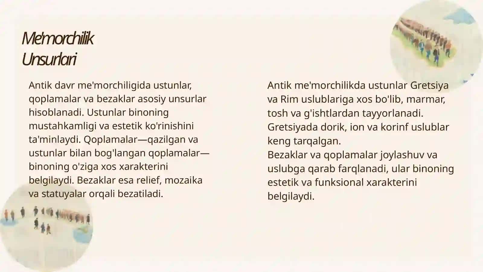 O'zbekistonning antik davr me'morchiligi xususiyatlari 4