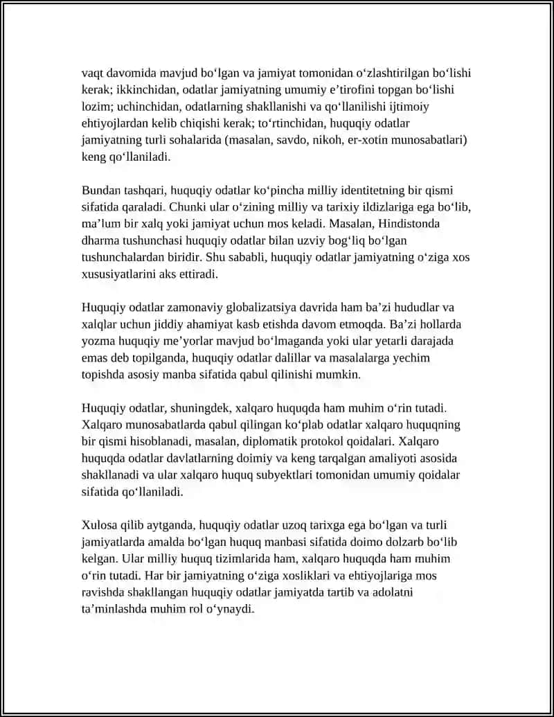 HUQUQIY ODAT VA HUQUQIY PRETSEDENT HUQUQ MANBASI SIFATIDA 4
