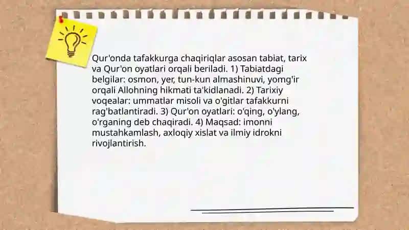 Tafakkur 4