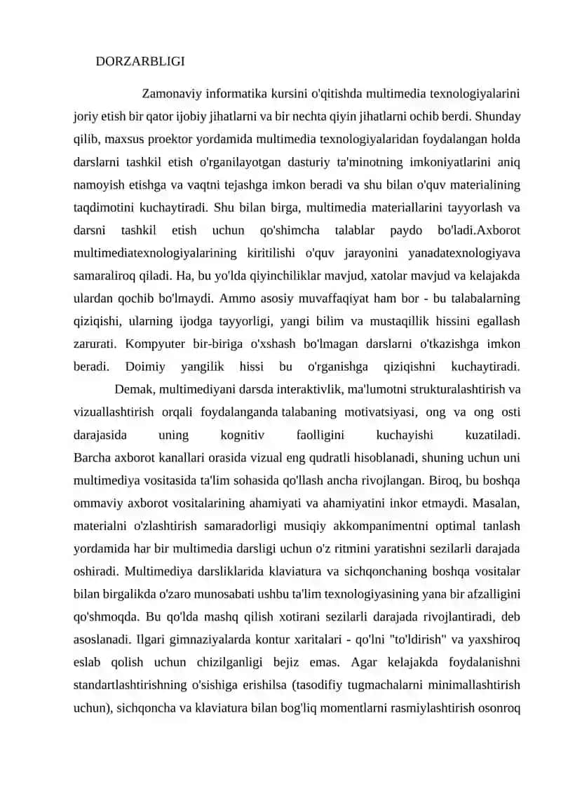Multimedia vositalari.Ovozli ma’lumotlar bilan ishlash qurulmalari 4