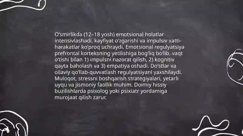 Oʻsmirlik davrida psixik rivojlanish xususiyatlari 4