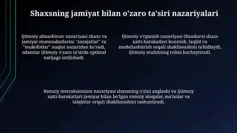 Shaxs va Jamiyat: Psixologik Mohiyat 4