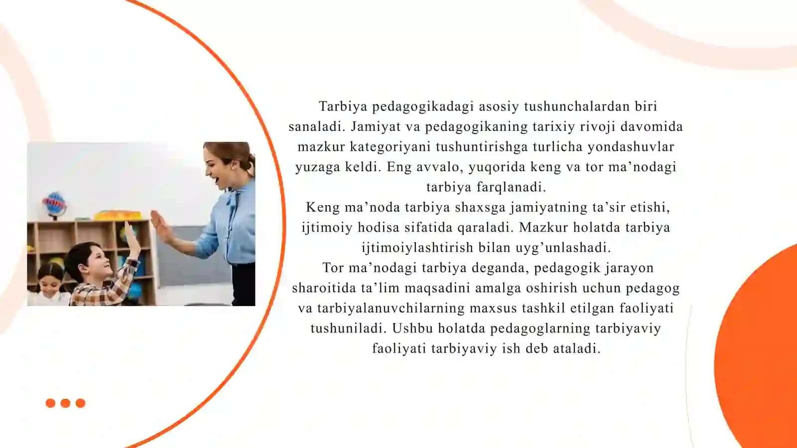 Tarbiya jarayonining mohiyati va mazmuni 4
