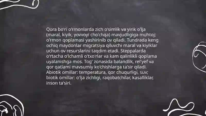 Qora bo'ri: geografik tarqalish va mintaqaviy populyatsiyalar 4