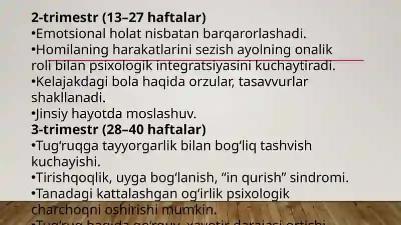 HOMILADORLIK DAVRI VA TUG‘RUQNING KLINIK PSIXOLOGIYADAGI O‘RNI 4