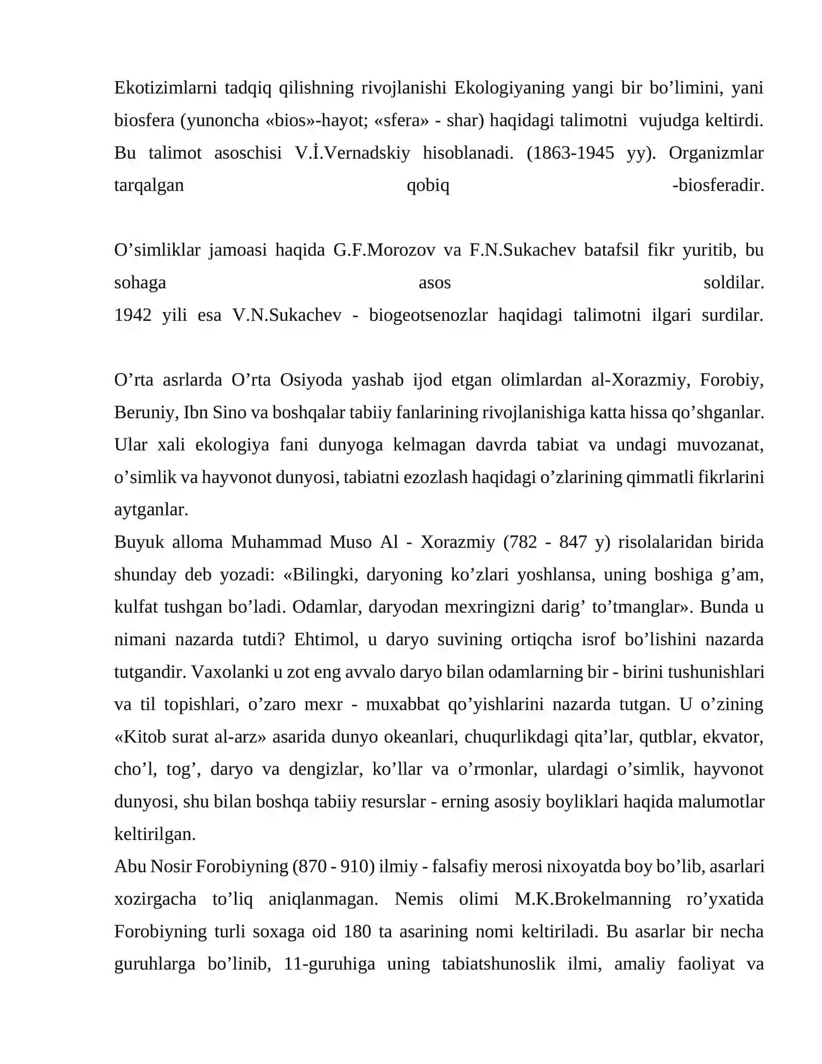 Ekologiyaning xozirgi zamon tushunchasi va uning vazifalari 4