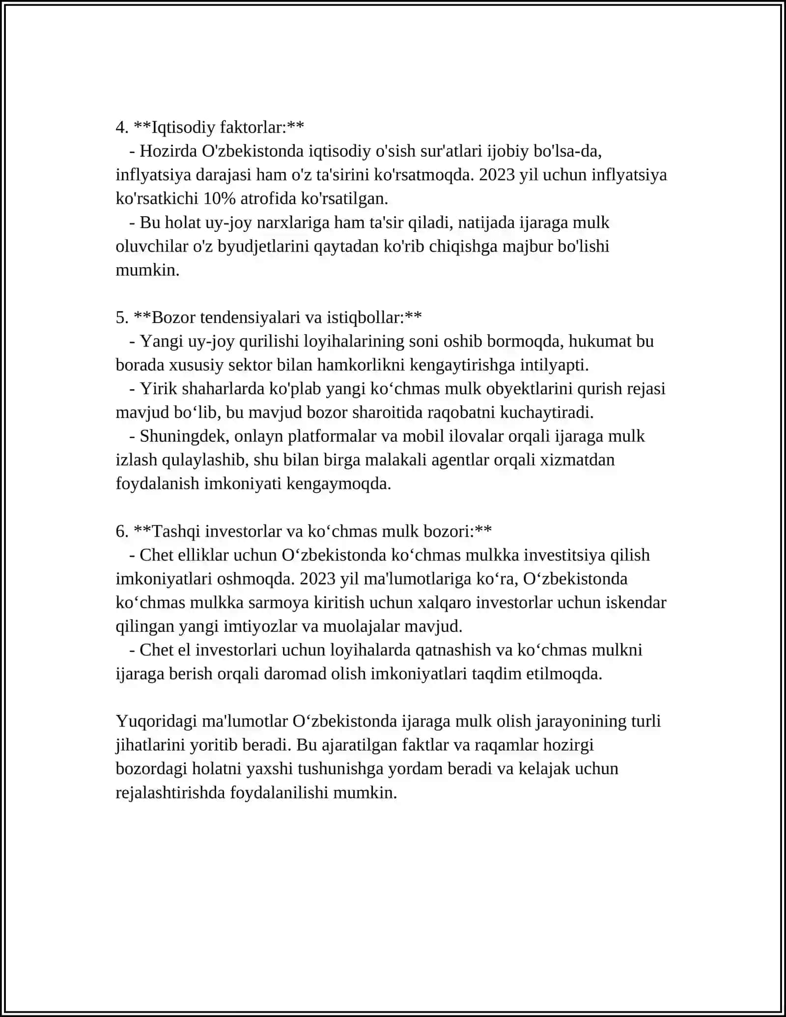 RENTALAR VA ULARNI JAMG'ARISH 4