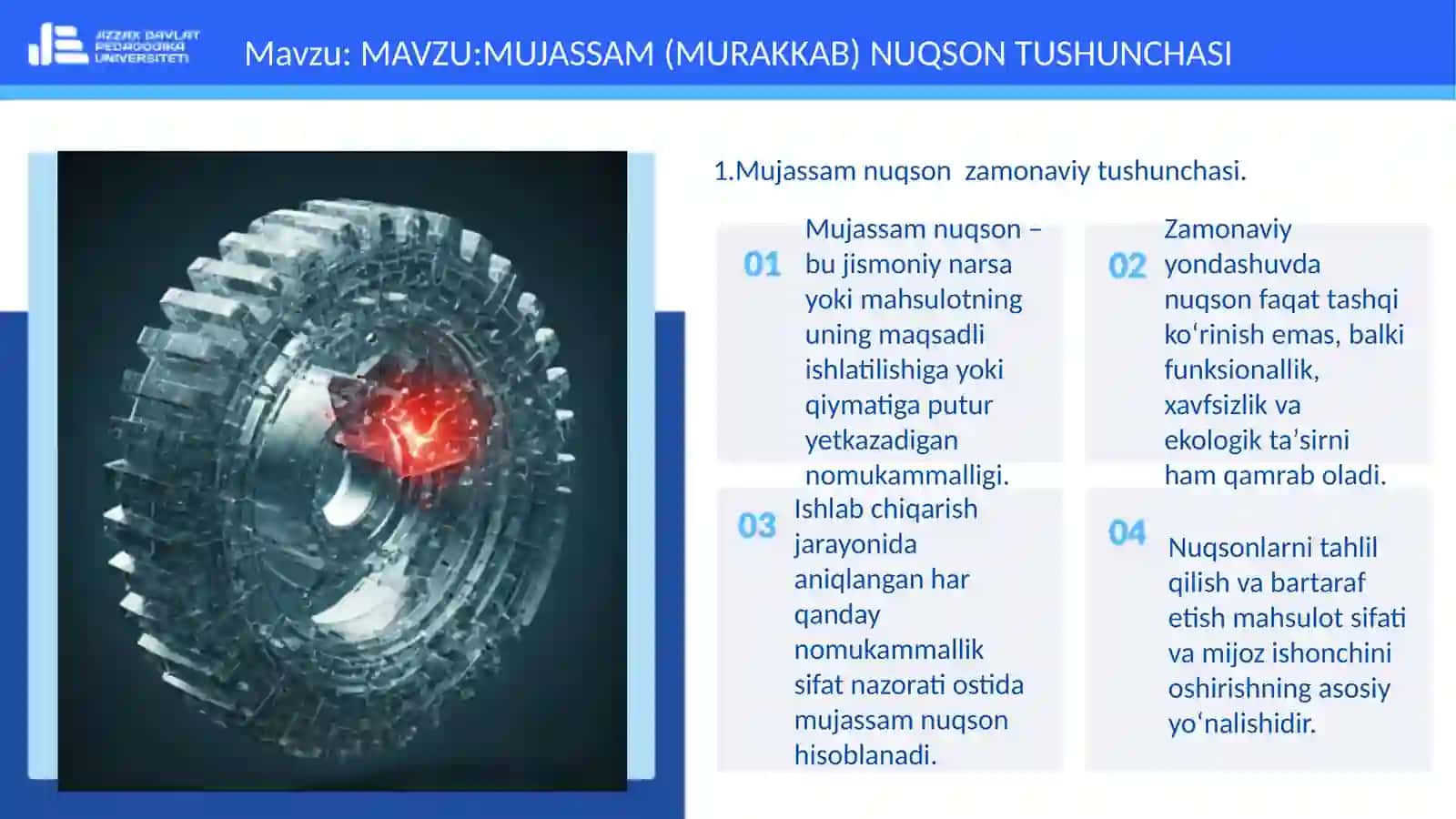MUJASSAM (MURAKKAB) NUQSON TUSHUNCHASI 4