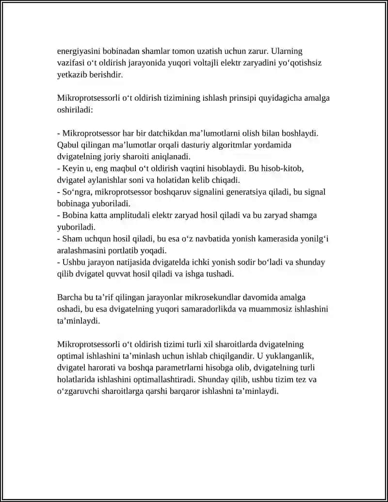 MIKROPROTSESSORLI O‘T OLDIRISH TIZIMI 4