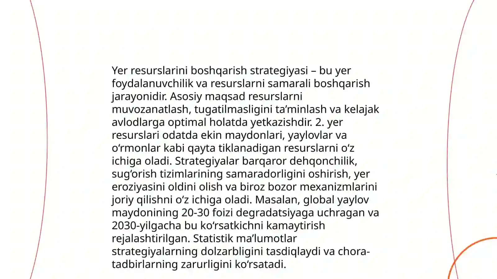Yer islohoti va yer tuzishni loyihalashning yangi vazifalari 4