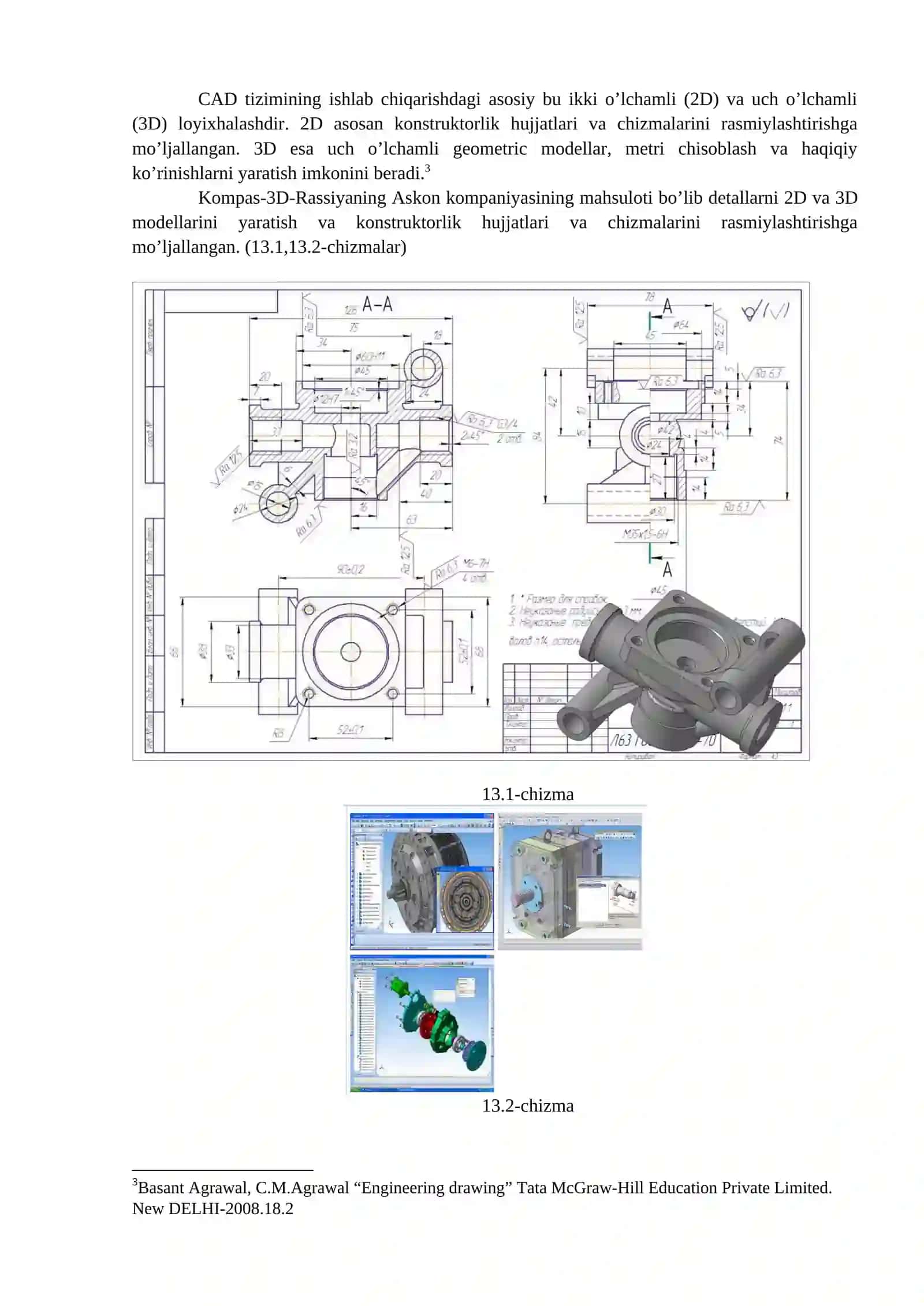 CAD, CAE, CAM programmasining kutubxona (Biblioteka)sidan foydalanish 4
