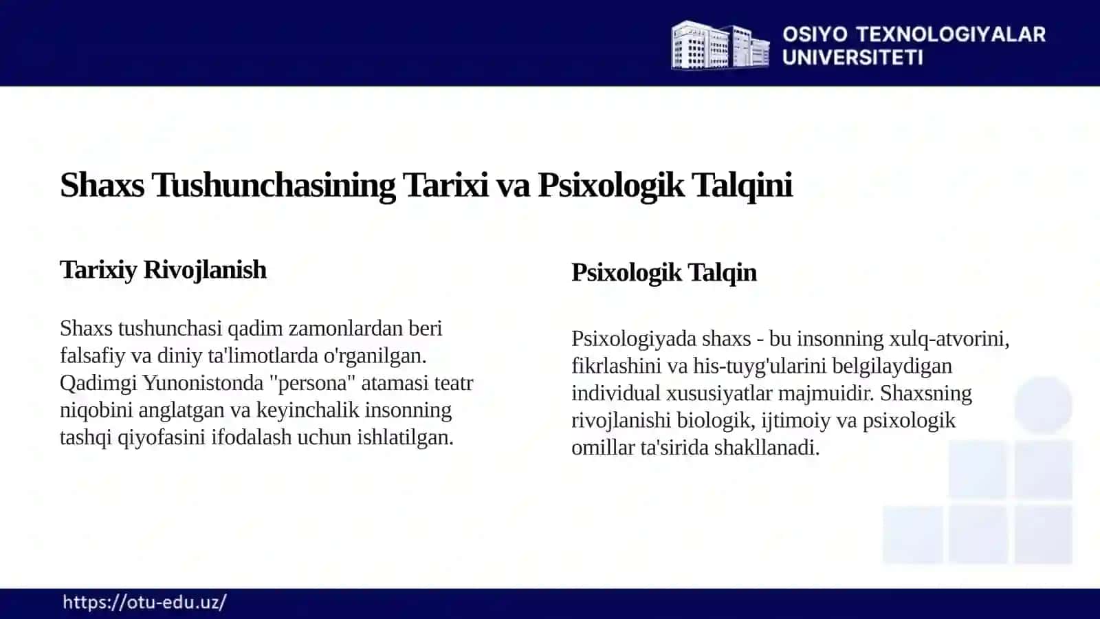 Shaxs, Faoliyat, Motivatsiya, Muloqot va Nizo: Psixologik Tahlil 4