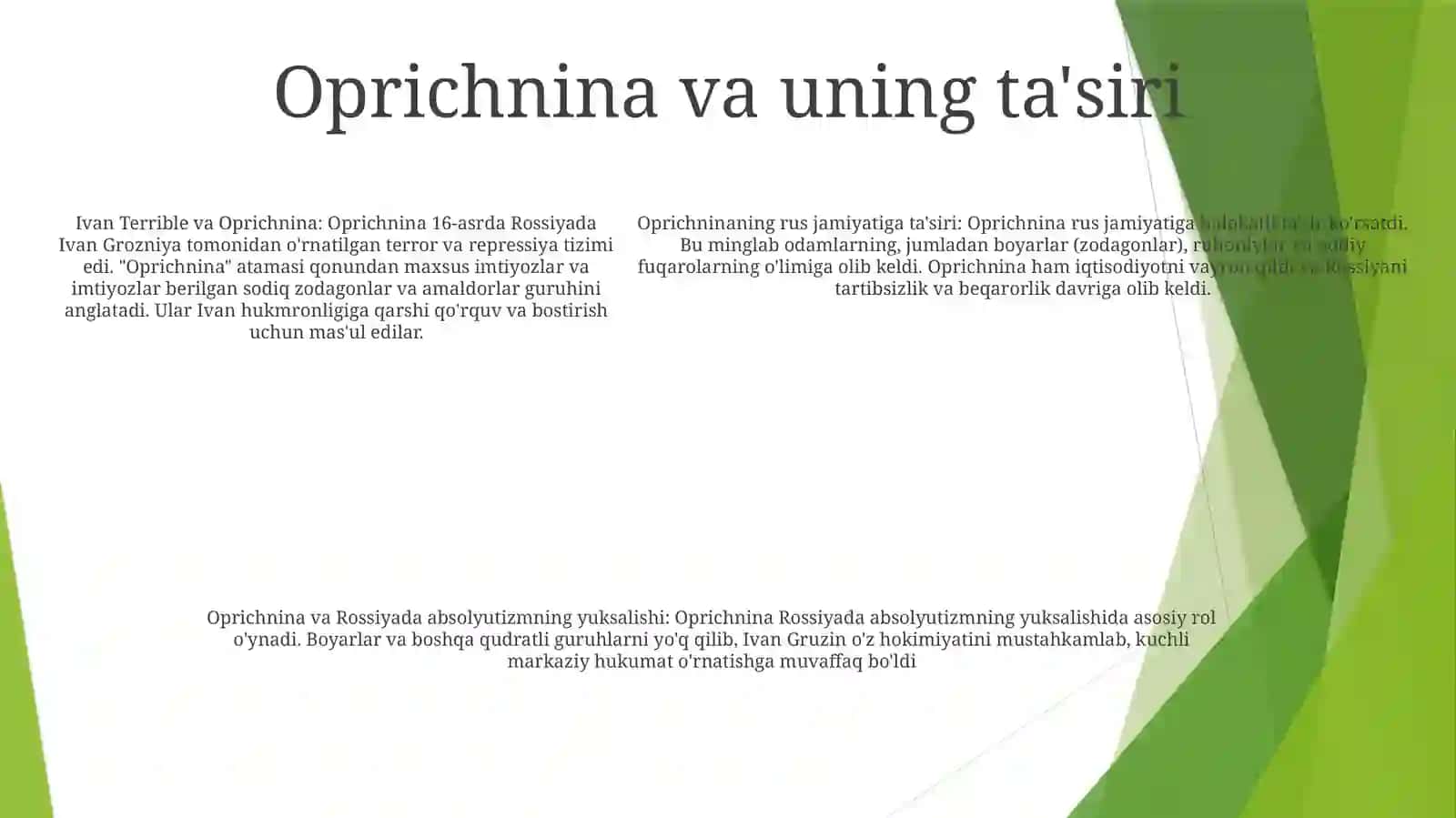 Rossiyada Absolutizmni Shakllanishi 4