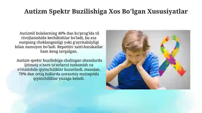Autistik spektr buzilishi 4