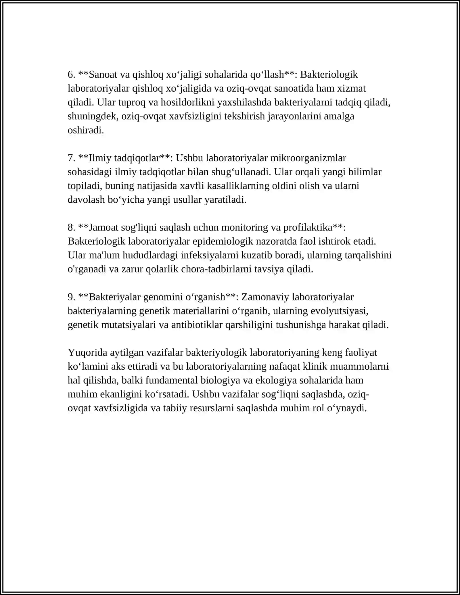 SANITARIYA EPIDEMIOLOGIK MARKAZIDAGI BAKTERIOLOGIK LABARATORIYA HAQIDA 4