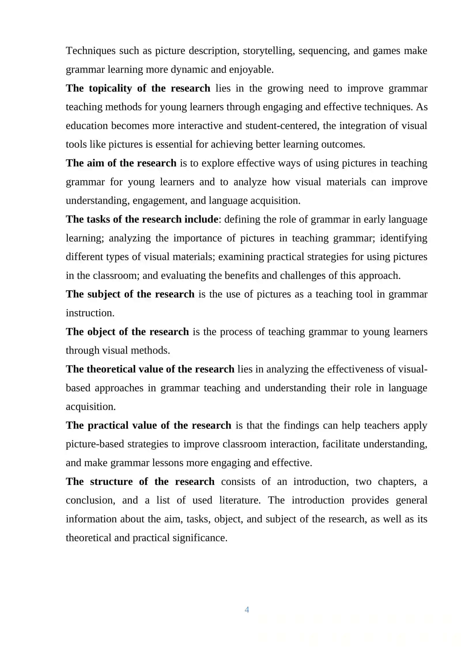 MAVZU: Effective ways of using pictures in teaching grammar for young learners 4