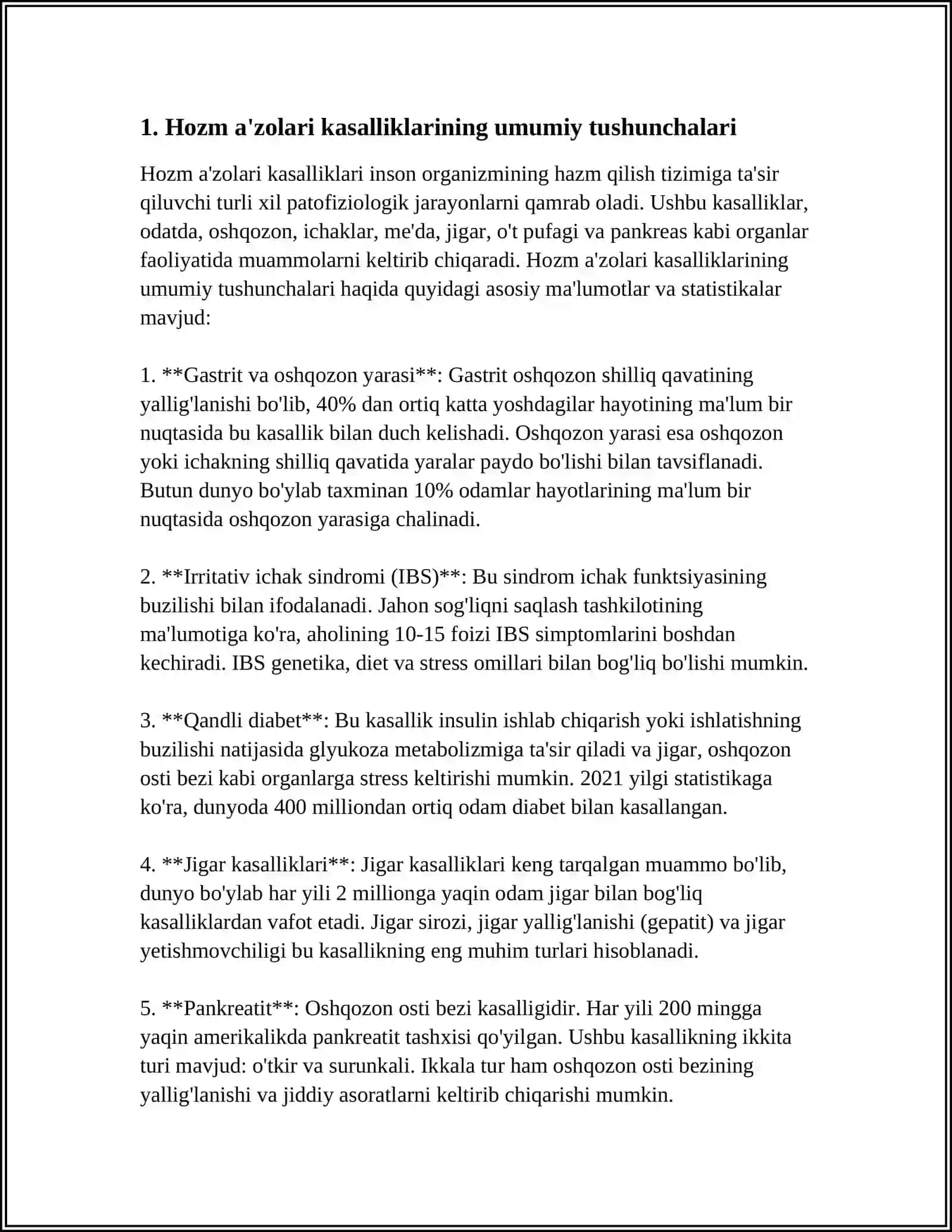 HAZM A'ZOLARI KASALLIKLARIDA BEMOR BOLALARNI PARVARISHLASH VA NAZORAT QILISH 4