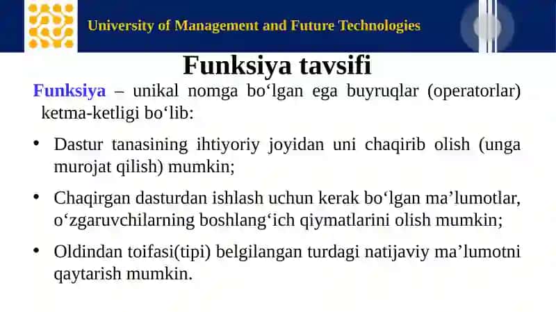 University of Management and Future Technologies 4