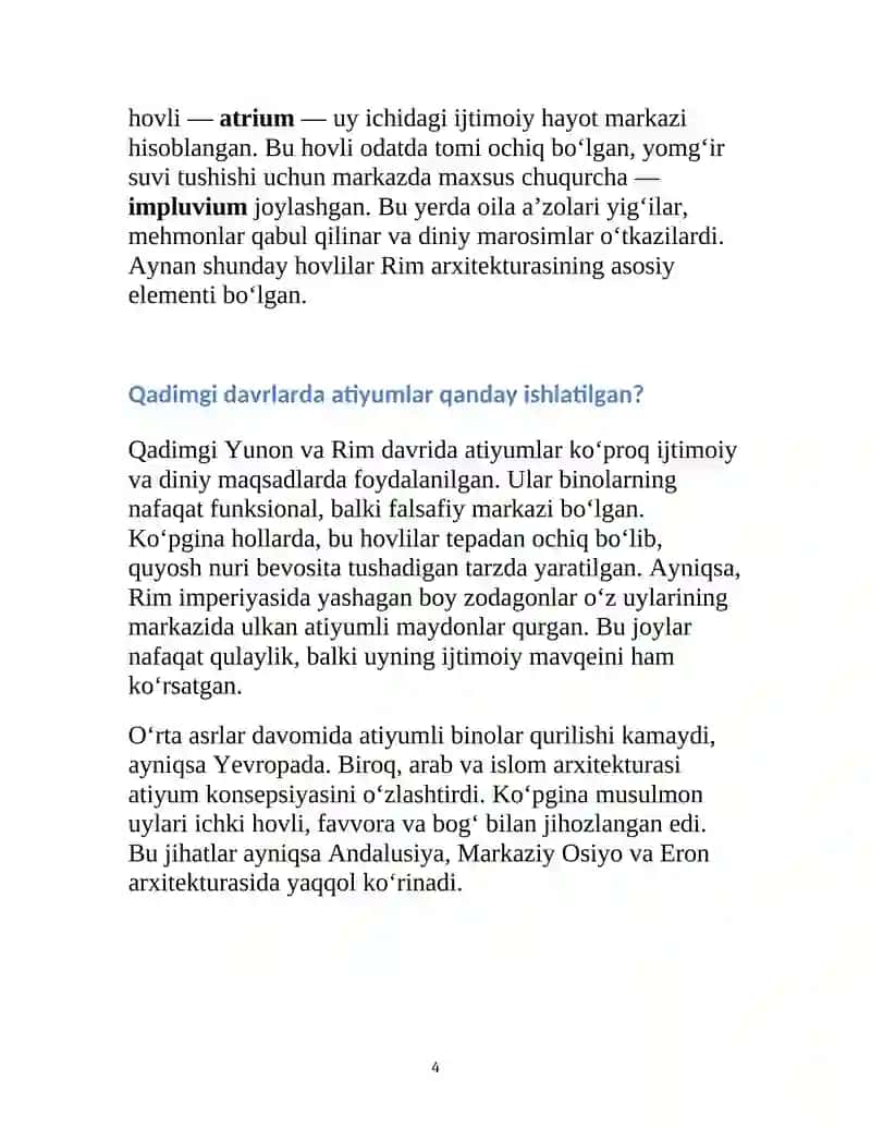 Atriumli Binolar Qurilishi Haqida 4
