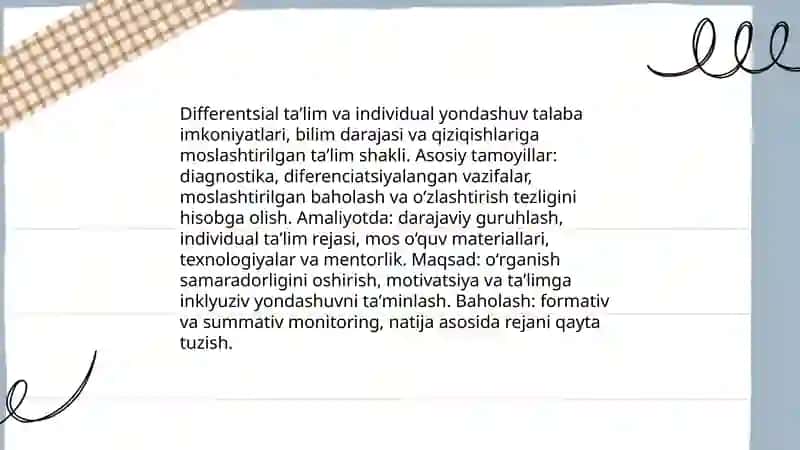 Maktabgacha umumiy oʻrta, professional taʼlimda oʻqitish jarayonlarini samarali tashkil etish 4