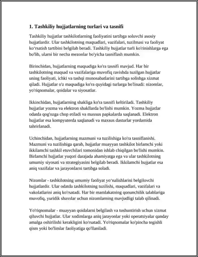 TASHKILIY HUJJATLAR VA ULARNI RASMIYLASHTIRISH 4