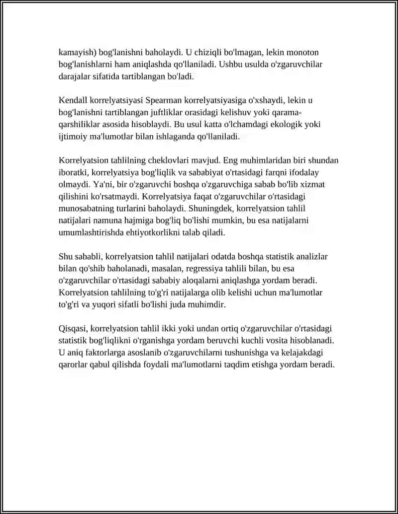 KORRELYATSION TAHLIL ASOSLARI 4